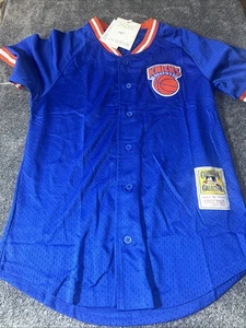 Camiseta de béisbol Knicks Cooperstown Collection de First Base Knicks malla pequeña - Imagen 1 de 11