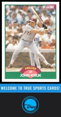 1989 Score Rookie & Traded #70T John Kruk - Image 1 of 2