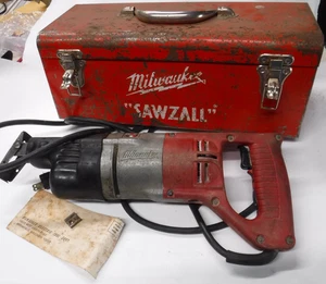 SIERRA RECÍPROCA VINTAGE MILWAUKEE HEAVY DUTY SAWZALL 6511 CON ESTUCHE FUNCIONANDO Z4 - Imagen 1 de 17
