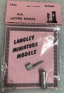 LANGLEY MODELS  OO SCALE F24a TIN/LEAD ALLOY G.R. LETTER BOXES-POST BOX - Picture 1 of 2