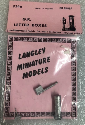 LANGLEY MODELS  OO SCALE F24a TIN/LEAD ALLOY G.R. LETTER BOXES-POST BOX - Image 1 of 2