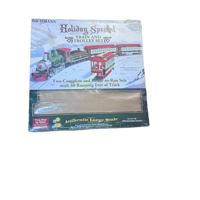Bachmann G 90054 Christmas Holiday Special Train & Trolley Set Tested Pls Read - Image 1 of 4