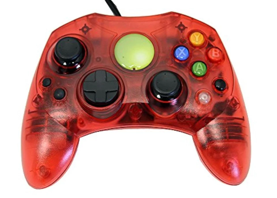 Replacement Controller For Xbox Original Red Transparent By Mars Devices 5Z - Image 1 of 3