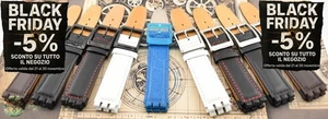 Cinturino per Orologio in Pelle Swatch Compatibile 17mm Nero Bianco Marrone Blu - Imagen 1 de 53