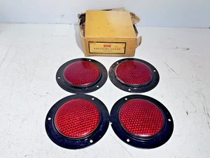 Riflettori Vintage Yankee Reflex Tipo Rosso Flush - Set di 4 - Foto 1 di 12