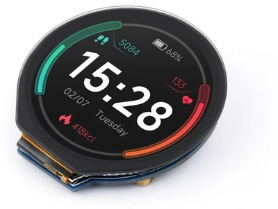 Waveshare 1.28" Round IPS Display Module: Capacitive, Touch, LCD, 240×240, IPS, - Image 1 of 4