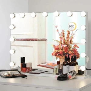 Zdorzi Vanity Mirror with Lights,Large Hollywood Lighted Makeup Mirror - Picture 1 of 5