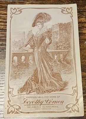 Tarjeta postal Dorothy Vernon Perfume Adv 1910 Springfield Ohio - Imagen 1 de 4