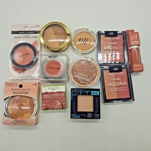 Blush & Bronzer Face Makeup Bundle 11-Piece Set -e.l.f., Maybelline, WetWild - Picture 1 of 3