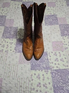 Tony Lama CZ906 Peanut Brittle  Ostrich Cowboy Western Boots Size 13 EE - Picture 1 of 24
