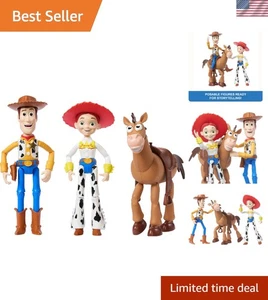Mattel Disney Pixar Storytellers Toy Story Confezione da 3 Woody, Jessie & Bullseye, 4 - Foto 1 di 8
