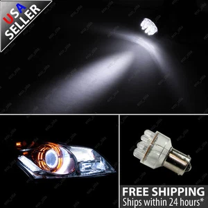 2pcs White 1156 LED 12V Turn Signal Blinker Corner Light Bulb 7506 BAY15d 1651 - Picture 1 of 3
