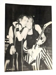 RECORTE PINUP DE PÁGINA COMPLETA SCORPIONS / KLAUS MEINE & JABS EN VIVO / REVISTA (1) - Imagen 1 de 1