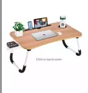 Uspharos Laptop Desk Folding Legs Study Work Bed Tray Cup And Tablet Holder NIB - Picture 1 of 8