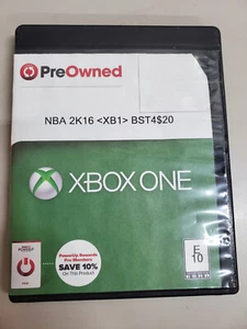 NBA 2K16 (Microsoft Xbox One, 2015) Estuche GS manual probado - Imagen 1 de 2