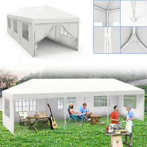 Partyzelt 3x9m Pavillon Wasserdichtes Bierzelt Festzelt Garten Eventzelt Weiße - Bild 1 von 13