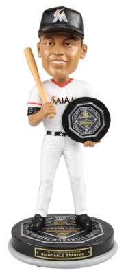 Giancarlo Stanton Miami Marlins 2017 NL MVP Bobblehead MLB New York Yankees - Image 1 of 2