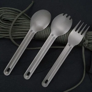 Hot Sale Practical Picnic Camping Spoon Outdoor Spoon Fork Spoon Spork - Picture 1 of 26