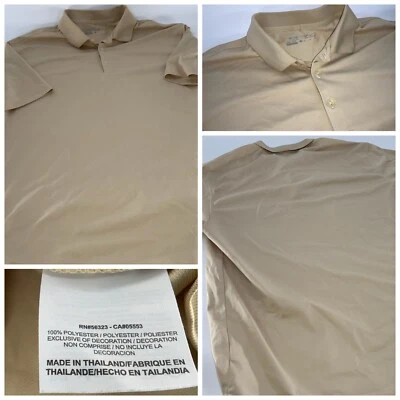 Camisa Polo de Golf Nike Golf Dri-Fit M Hombres Dorado Claro Poli Usada Una Vez YGI D2-397 Foto 1 de 4