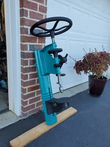 Antique Blacksmith industrial Drill Press Wells Bro's & Co No 5 restored vintage - Picture 1 of 12