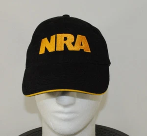 NRA Baseball Cap Mütze schwarz gelb bestickt USA Flagge Einheitsgröße verstellbar - Bild 1 von 8