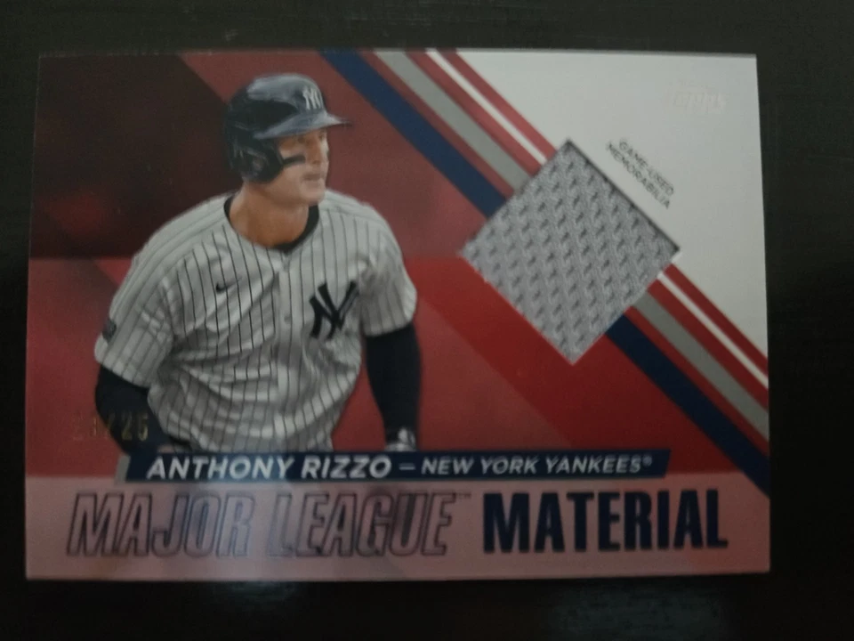 2024 TOPPS UPDATE SERIES Anthony Rizzo Major League Material MLMU-AR 23/25 BLACK - Image 1 of 2