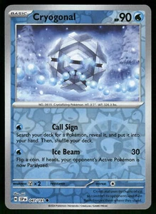 Cryogonal Reverse Holo 047/191 SV08: Surging Sparks Pokemon - Foto 1 di 2