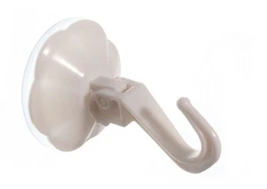 New 8 X Suction Hooks Lever Snap On Type White Plastic 50mm 2 Inch - Onestopdiy - Picture 1 of 1