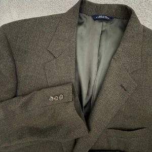 Brooks Brothers Sport Mantel / Blazer Herren Größe 48 100% Wolle Made In USA! Olive G - Bild 1 von 12