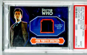 2015 Topps Doctor Who The Tenth Doctor Costume Relic PSA 9 David Tennant - Picture 1 of 2
