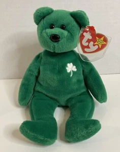 Rare Retired Ty Beanie Baby Erin The Bear With Errors! Mint Condition - Picture 1 of 5