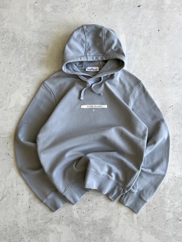 AW 21 Stone Island Felpa con Cappuccio Heavyweight Spell Out (S)
