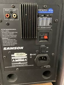 Samson 2-Way Active Studio Monitor Speaker Resolv 40a - Picture 1 of 2
