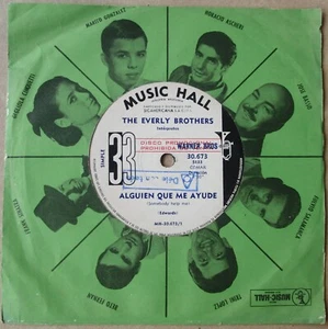 THE EVERLY BROTHERS 7" PROMO Somebody Help Me TOP Rare SOUTHAMERICA Ed. 1966 - Picture 1 of 3