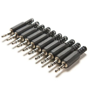 3.5mm 1/8" Audio Male Plug Jack Adapter Stereo Connector Headphone Lot - Picture 1 of 10
