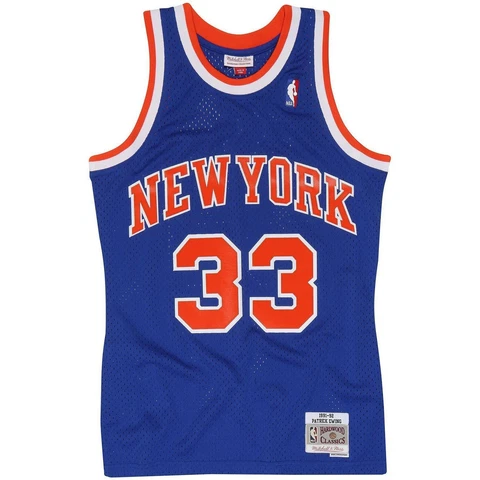 Mens Mitchell & Ness NBA Swingman Road Jersey Knicks 91 Patrick Ewing Cover