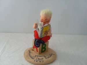 Annalee Vintage Doll Reading Kid w/Mother Goose Book 1991-1992 - Picture 1 of 6