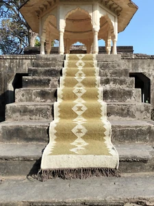 Vintage Kilim Rug aztec kilim Runner Wool Jute Rug Southwestern Stair kilim rug - Picture 1 of 4