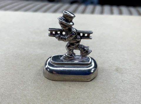 Vintage Miniature Solid Silver Chimney Sweep Figure 925 FS Cover