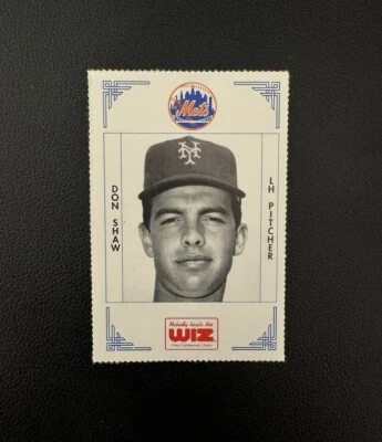Don Shaw New York Mets 1991 The Wiz Commemorative Card Collection #360 - Image 1 of 2