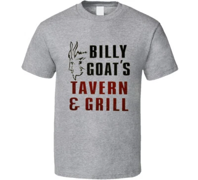 Billy Goat Tavern And Grill Chicago Baseball Retro Bar Beer T Shirt - Image 1 of 2