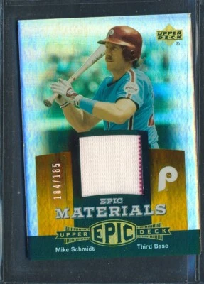 Camiseta deportiva Upper Deck Epic Materials Orange GU 2006 reliquia #EM-MS2: Mike Schmidt/185 Foto 1 de 2