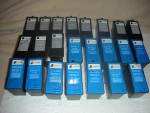 23 leere Original Dell Serie 5 Tintenstrahler Farbe Schwarz J5566 :J5567 - Bild 1 von 6