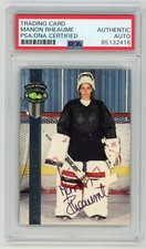 MANON RHEAUME Signed 1992 Classic Four Sport Draft Pick Card #BC 11 - PSA