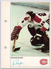 KEN DRYDEN 1971-72 TORONTO SUN NHL ACTION PLAYERS HOCKEY PICTURE  93066