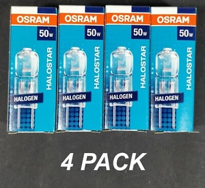 4 x 12V 50W GY6.35 Halogen Globe Bulb Lamp Warm White Bi-Pin Osram Halostar - Picture 1 of 2
