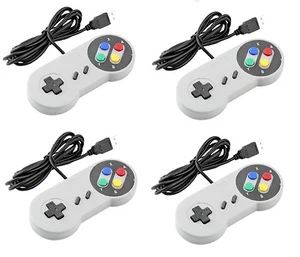 4 X Manette SNES (Super Nes) contrôleur pour PC MAC via USB - plug and Play - Photo 1/9