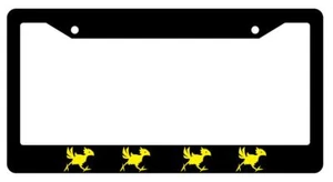 Chocobo LOGO Black Plastic License Plate Frame Auto Final Fantasy - Picture 1 of 1