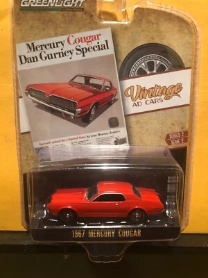 1/64 GREENLIGHT VINTAGE AD CARS 1967 MERCURY COUGAR COUPE - Image 1 of 2