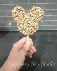 New Fake Mickey Mouse Chocolate Covered Ice Cream Bar with Nuts Food Prop Decor - Picture 1 of 7